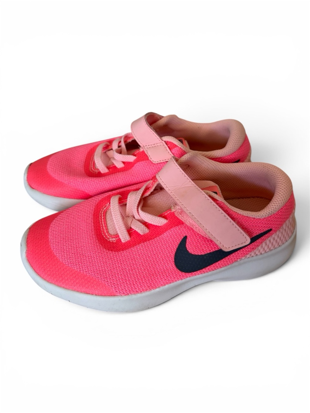 Nike Flex Experience RN 7 (PS) 1 youth sneakers black swoosh logo hook and loop